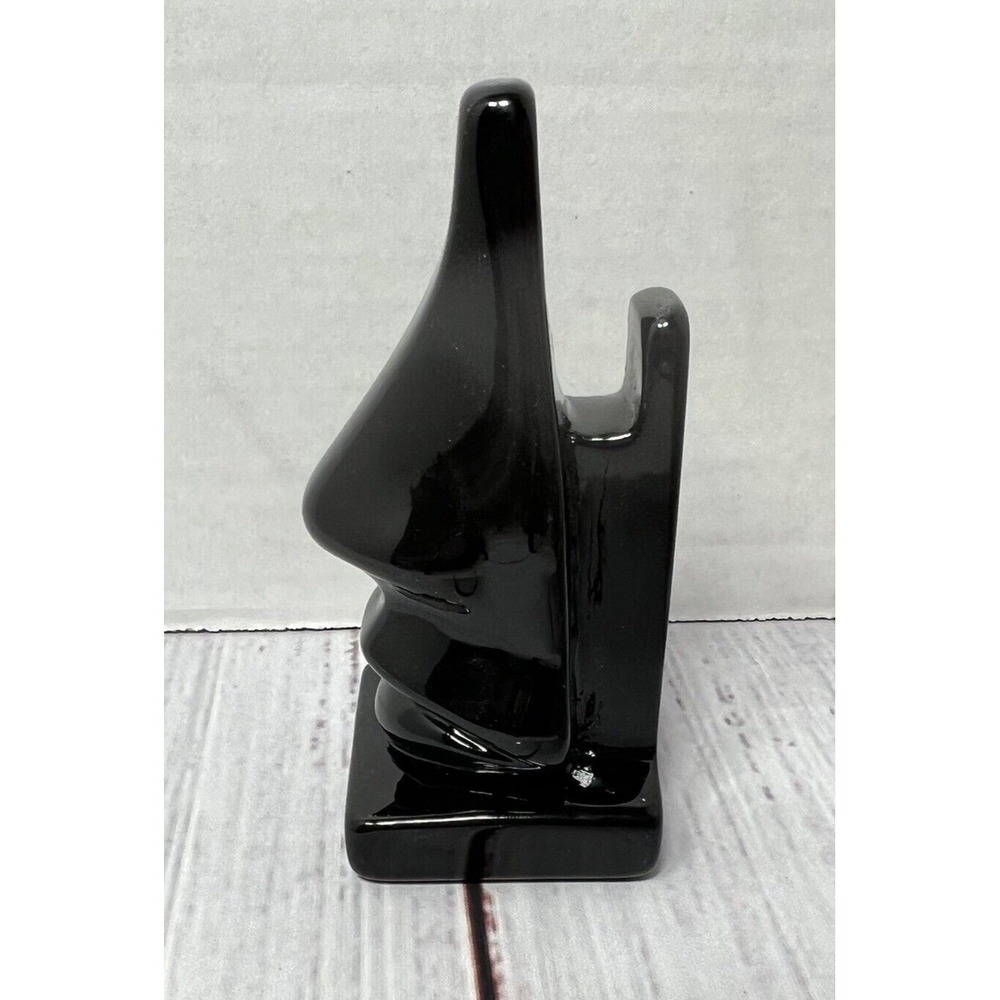 Torre & Tagus Leon Nose Shaped Eyeglasses Holder Display Stand Black READ